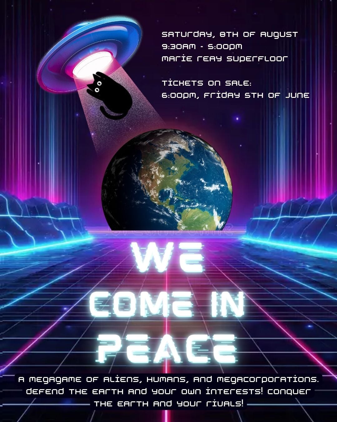 Official artwork for We Come In Peace · 2026-08-08