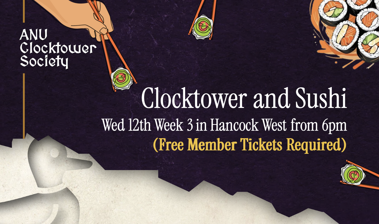 Official artwork for Clocktower and Sushi Week 3 · 2026-08-12